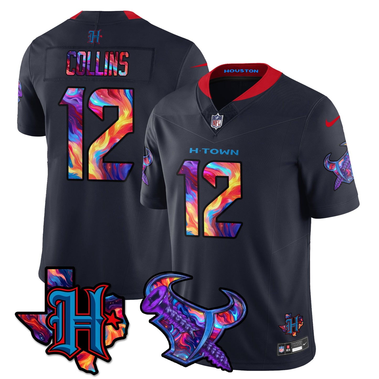 HOU Special Vapor Limited Jersey - All Stitched