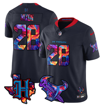 HOU Special Vapor Limited Jersey - All Stitched