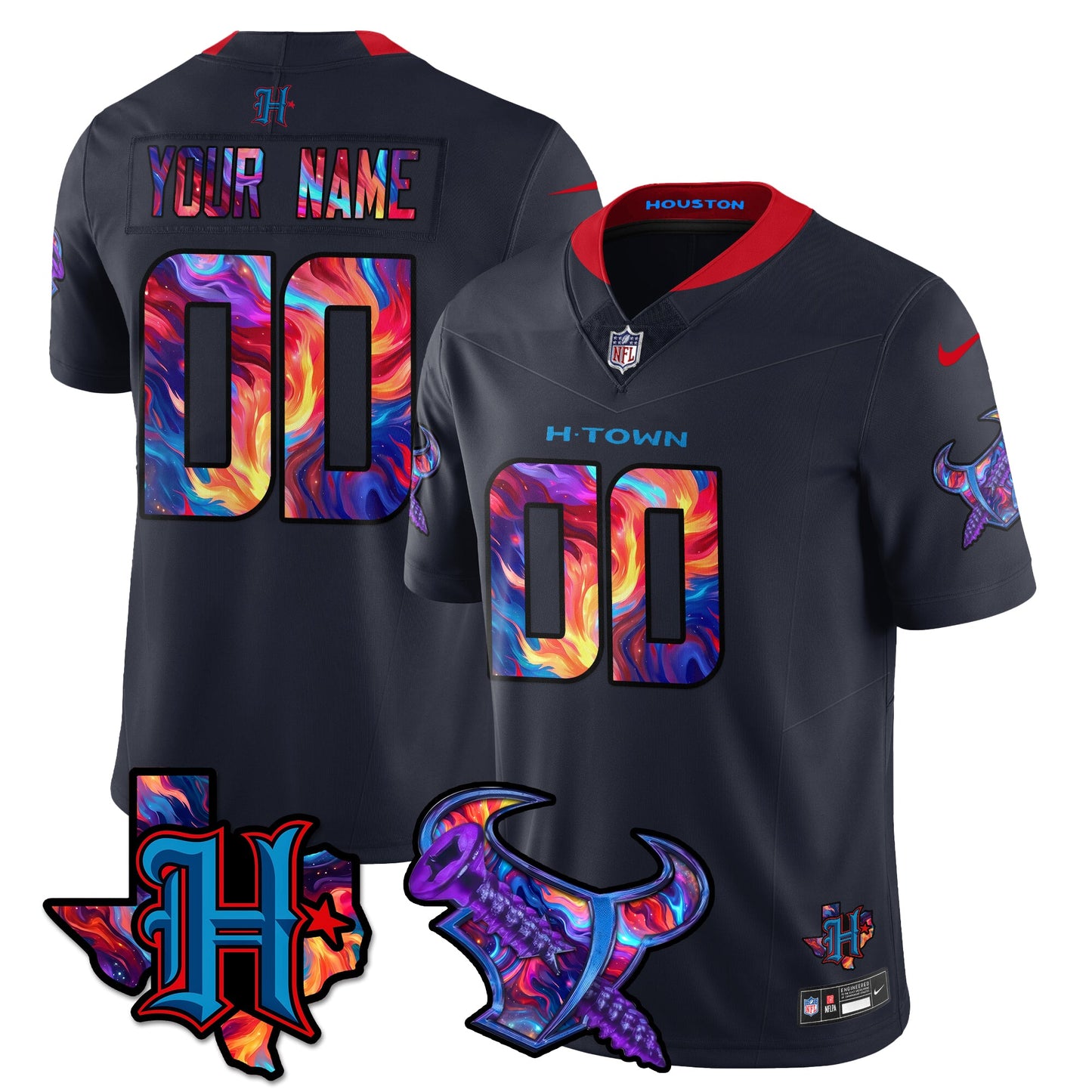 HOU Special Vapor Limited Jersey - All Stitched