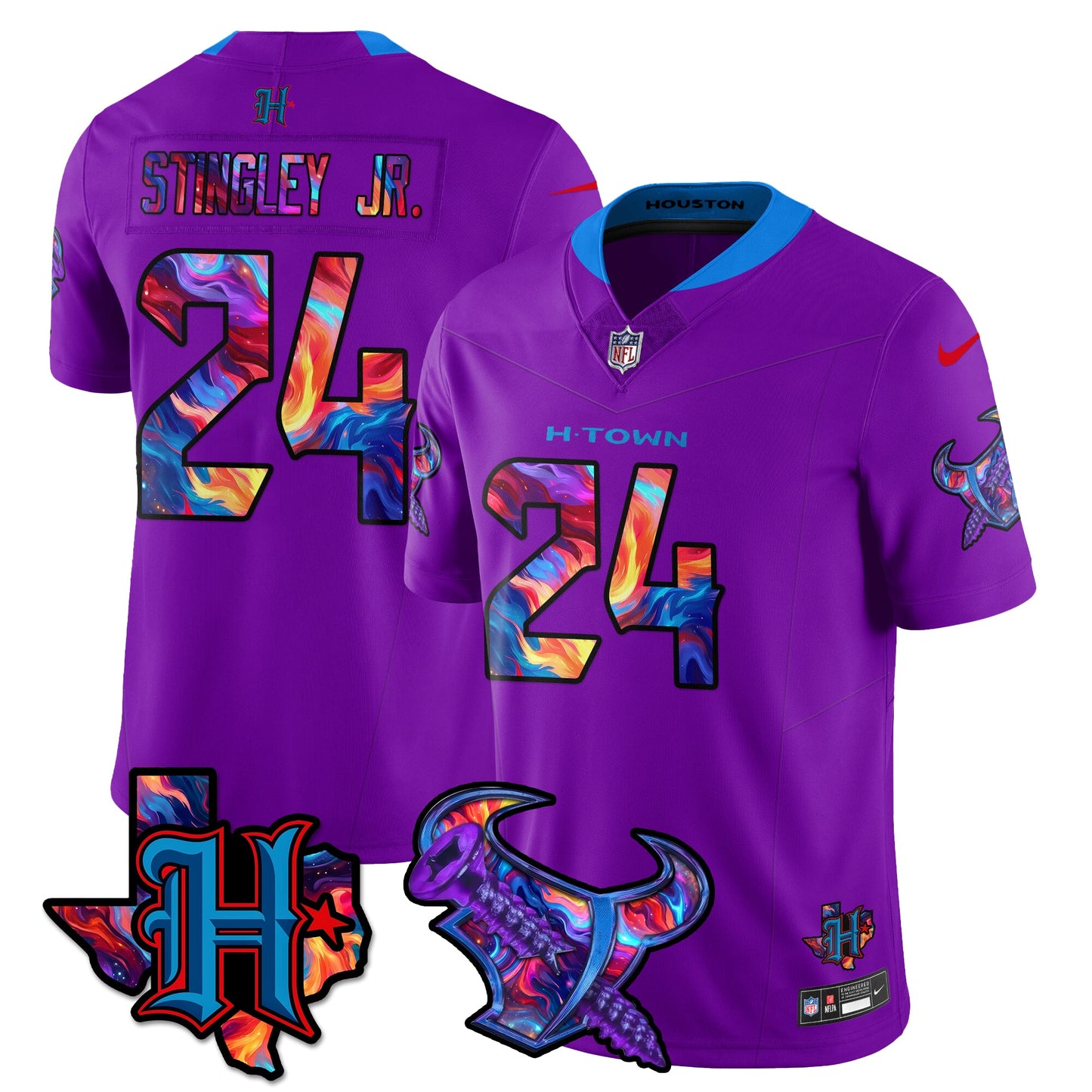 HOU Special Vapor Limited Jersey - All Stitched