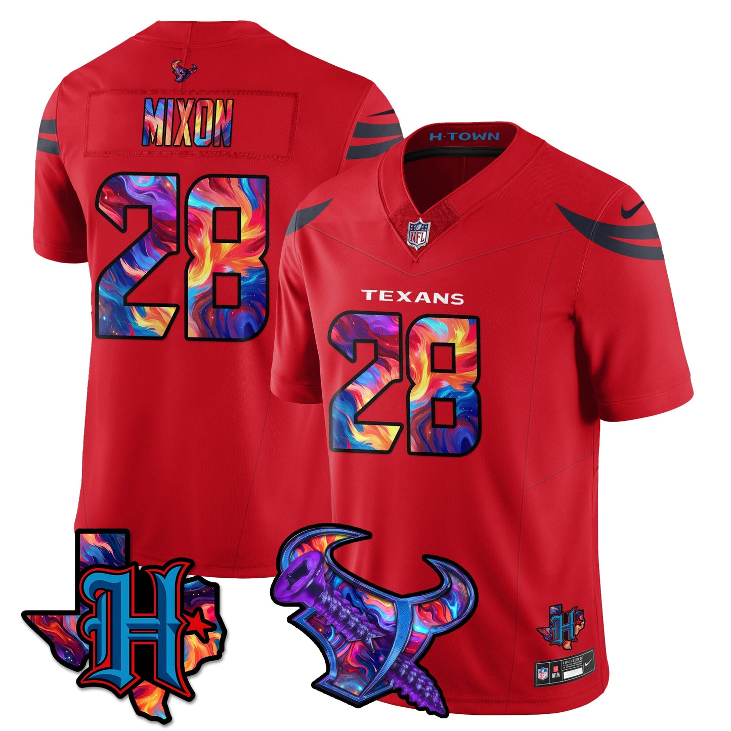 HOU Special Vapor Limited Jersey - All Stitched
