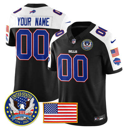 Custom BUF "United States 250th Anniversary Patch" Vapor Limited Jersey - All Stitched