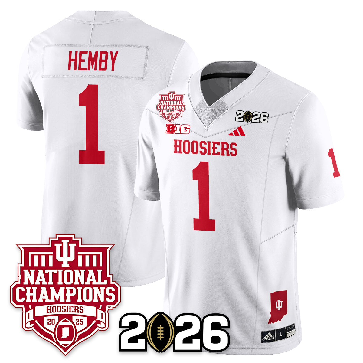 Indiana H Vapor Limited Football Jersey - 2025 National Champions - All Stitched