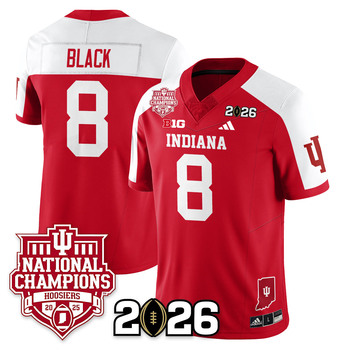 Indiana H Vapor Limited Football Jersey - 2025 National Champions - All Stitched
