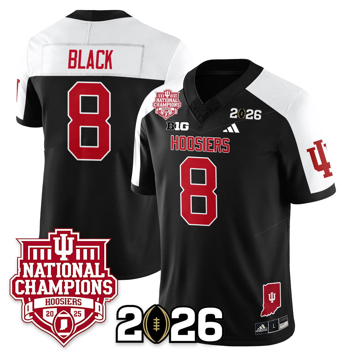 Indiana H Vapor Limited Football Jersey - 2025 National Champions - All Stitched