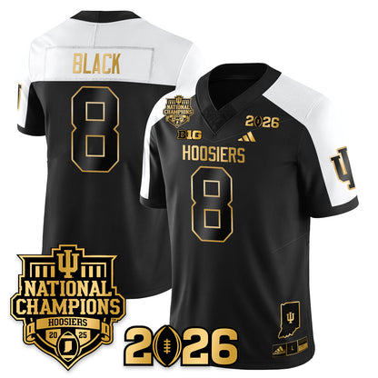 Indiana H Vapor Limited Football Gold Jersey - 2025 National Champions - All Stitched