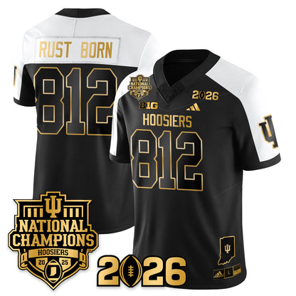 Indiana H Vapor Limited Football Gold Jersey - 2025 National Champions - All Stitched