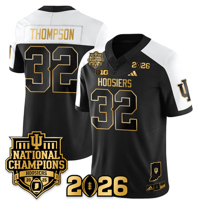Indiana H Vapor Limited Football Gold Jersey - 2025 National Champions - All Stitched