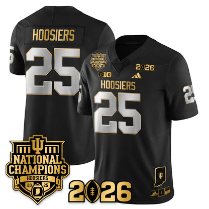 Indiana H Vapor Limited Football Gold Jersey - 2025 National Champions - All Stitched