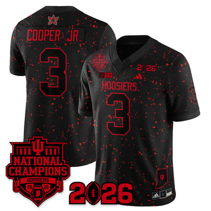 Indiana H Stranger Things Vapor Limited Football Jersey - 2025 National Champions - All Stitched