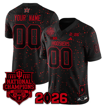 Custom Indiana H Stranger Things Vapor Limited Football Jersey - 2025 National Champions - All Stitched