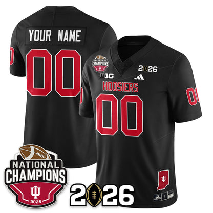 Custom Indiana H Vapor Limited Football Jersey V3 - 2025 National Champions - All Stitched