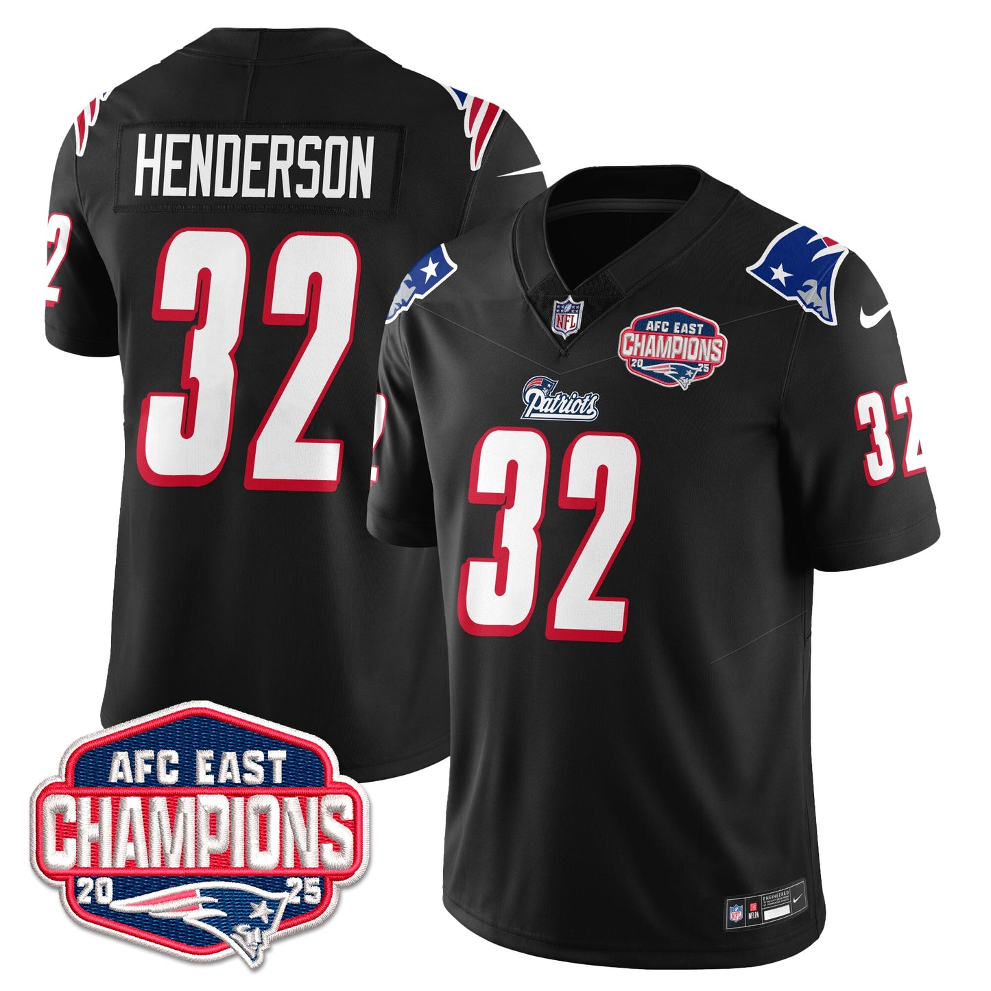 NE 1996 Throwback Limited Vapor Jersey – All Stitched