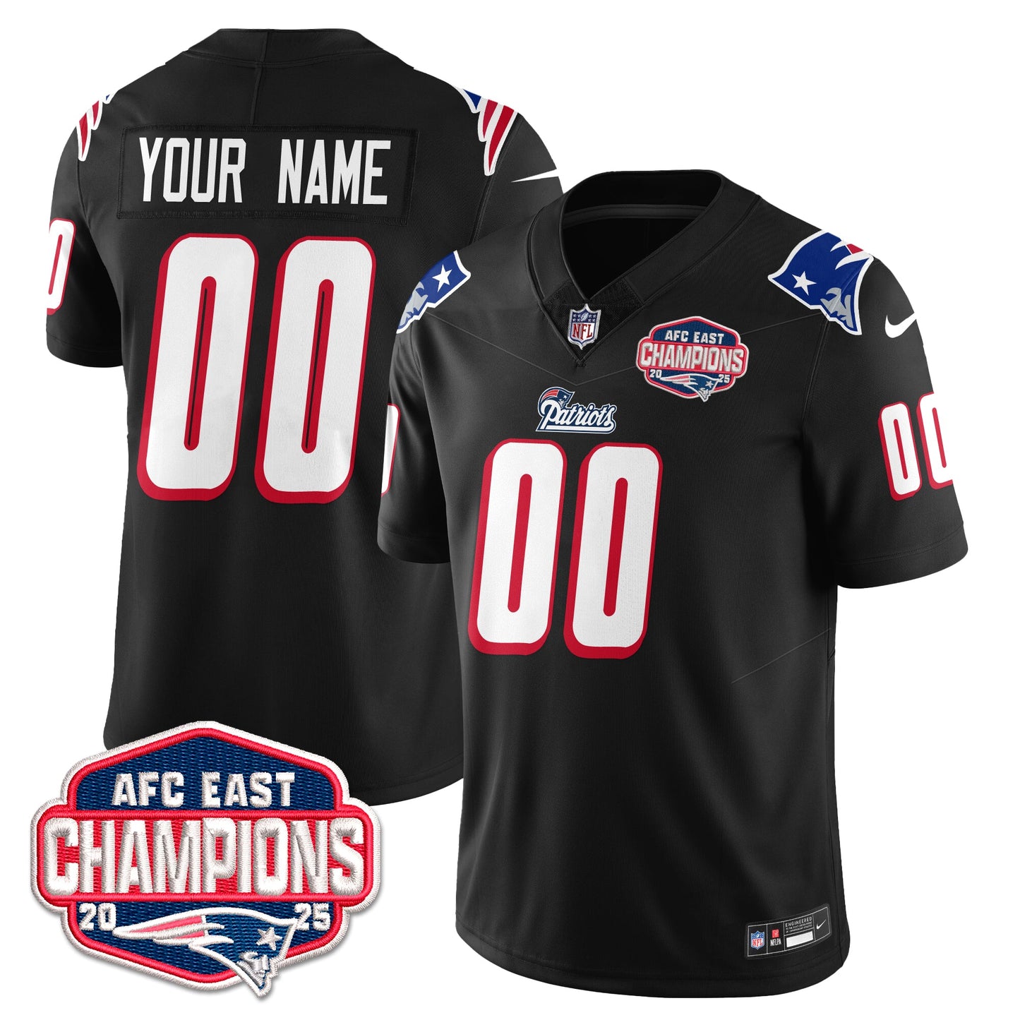 NE 1996 Throwback Limited Vapor Jersey – All Stitched
