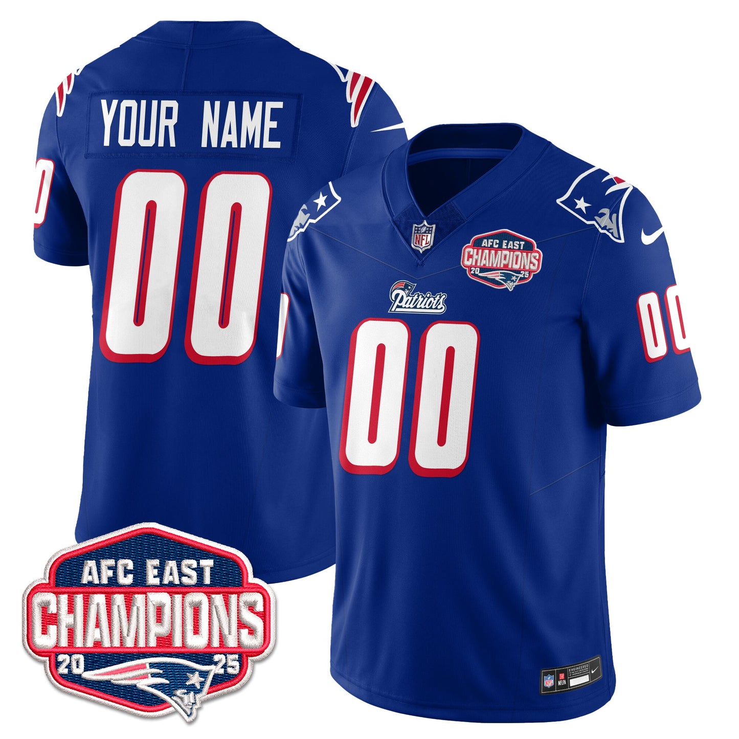 NE 1996 Throwback Limited Vapor Custom Jersey – All Stitched