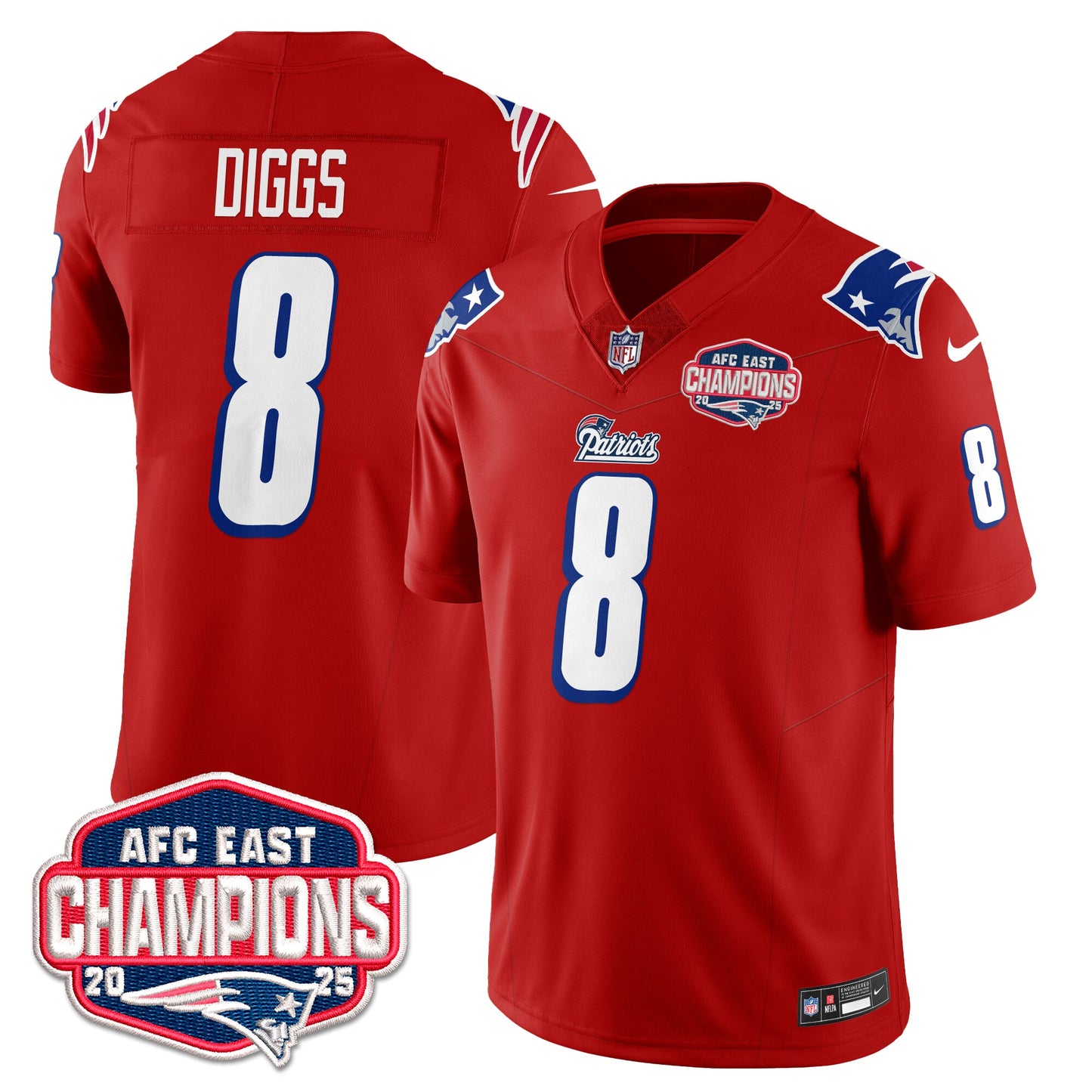 NE 1996 Throwback Limited Vapor Jersey – All Stitched