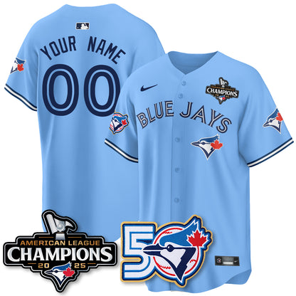 Custom TBJ 2025 American League Champions Vapor Limited Jersey - 50th Season - All Stitched