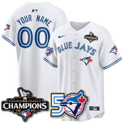 Custom TBJ 2025 American League Champions Vapor Limited Jersey - 50th Season - All Stitched