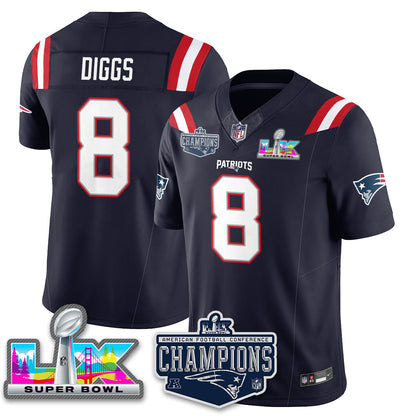 NE 2025 AFC Champions Vapor Limited Jersey - All Stitched
