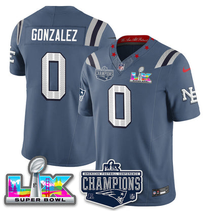 Men' NE 2025 Vapor Jersey - AFC Champions Limited Patch - All Stitched n15