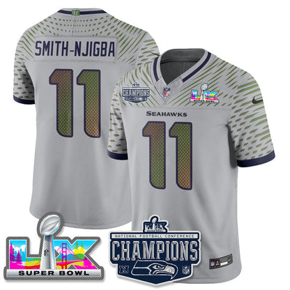 SEA 2025 Vapor Limited Jersey - NFC Champions Limited Patch - All Stitched n10