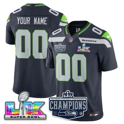 SEA 2025 NFC Champions Vapor Limited Jersey - All Stitched