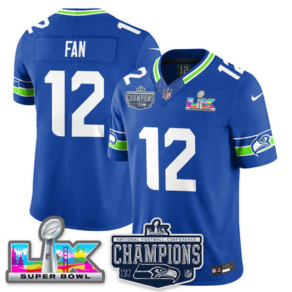 SEA 2025 Vapor Limited Jersey - NFC Champions Limited Patch - All Stitched n10