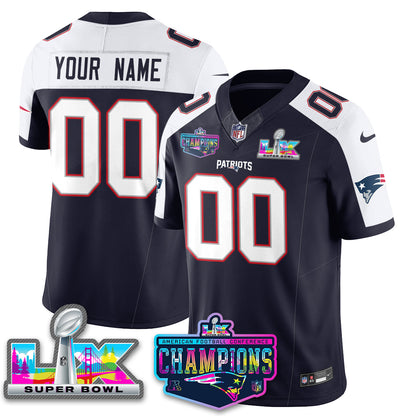 Custom NE 2025 Vapor Jersey - AFC Champions Limited Patch - All Stitchedhed (Copy)