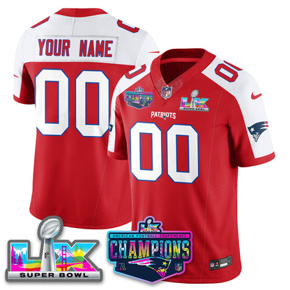 Custom NE 2025 Vapor Jersey - AFC Champions Limited Patch - All Stitchedhed (Copy)