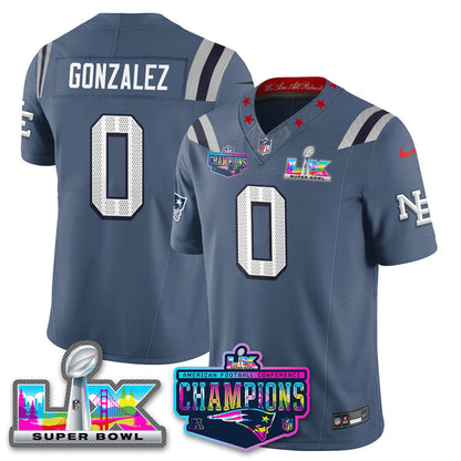 Men' NE 2025 Vapor Jersey - AFC Champions Limited Patch - All Stitched n15