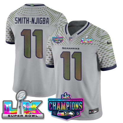 SEA 2025 Vapor Limited Jersey - NFC Champions Limited Patch - All Stitched n10