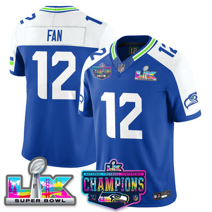 SEA 2025 Vapor Limited Jersey - NFC Champions Limited Patch - All Stitched