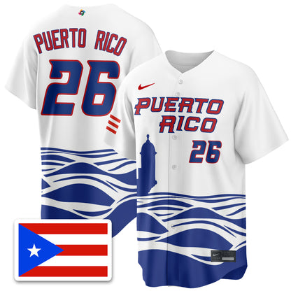 Puerto Rico Baseball 2026 World Baseball Classic Limited Jersey - All Stitched