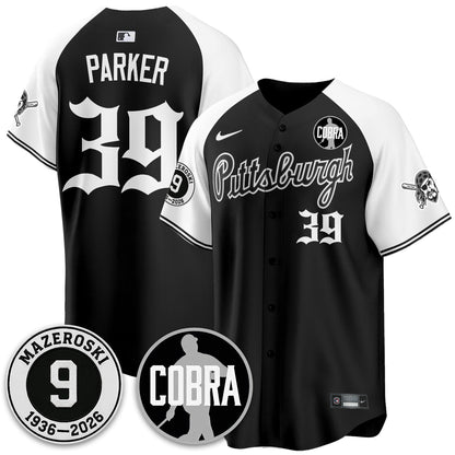 PIT Memories Vapor Limited Gothic Jersey - Bill Mazeroski Patch - All Stitched