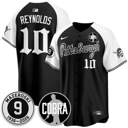 PIT Memories Vapor Limited Gothic Jersey - Bill Mazeroski Patch - All Stitched