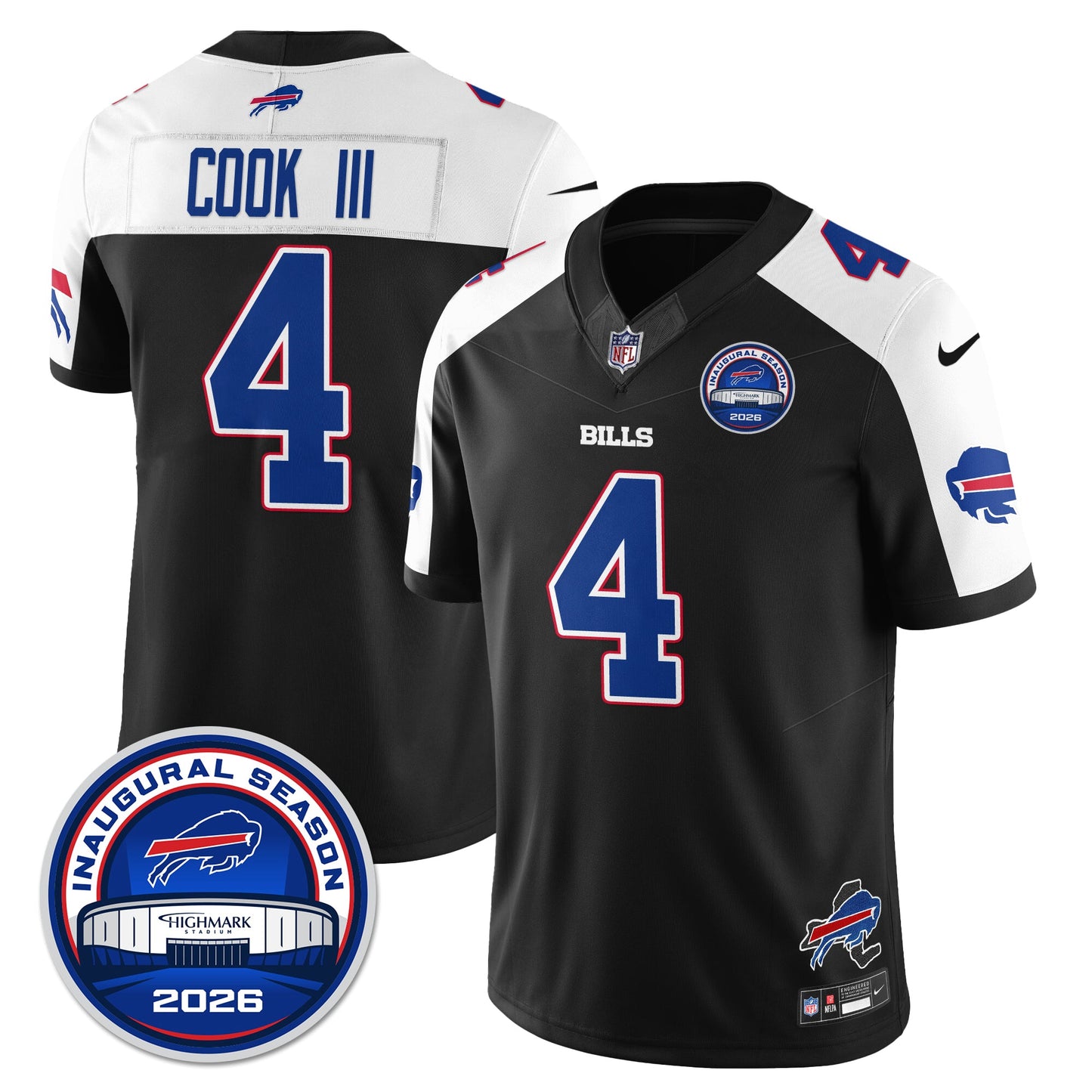 BUF 2026 Inaugural Season Patch Vapor Limited Jersey - All Stitched