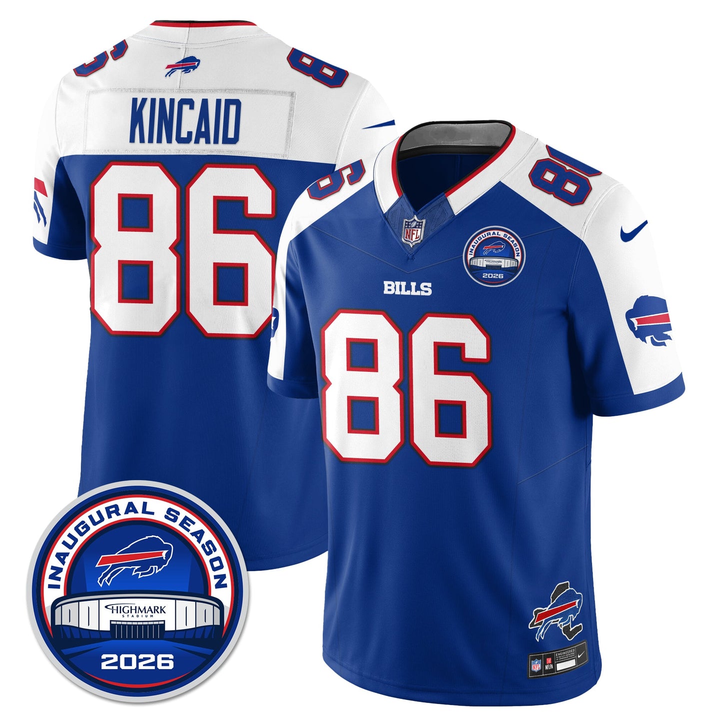 BUF 2026 Inaugural Season Patch Vapor Limited Jersey - All Stitched