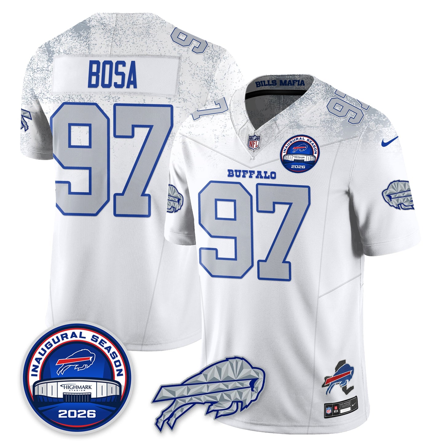 BUF 2026 Inaugural Season Patch Vapor Limited Jersey - All Stitched