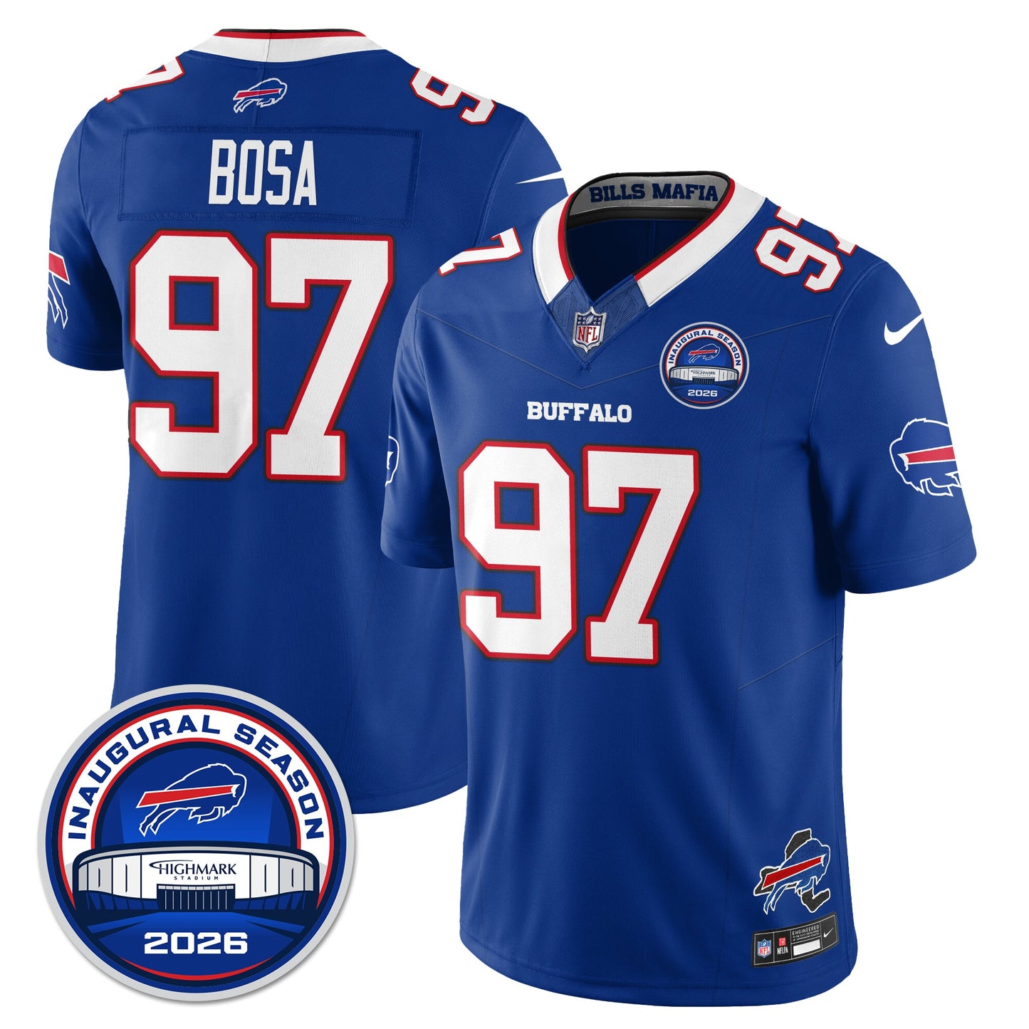 BUF 2026 Inaugural Season Patch Vapor Limited Jersey - All Stitched