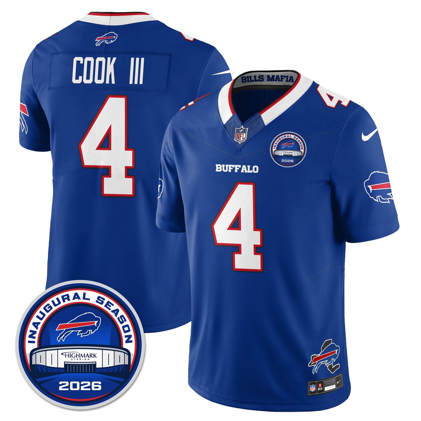 BUF 2026 Inaugural Season Patch Vapor Limited Jersey - All Stitched