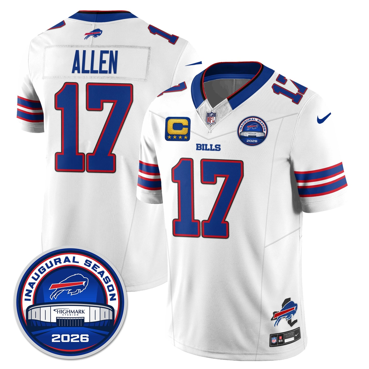 BUF 2026 Inaugural Season Patch Vapor Limited Jersey - All Stitched