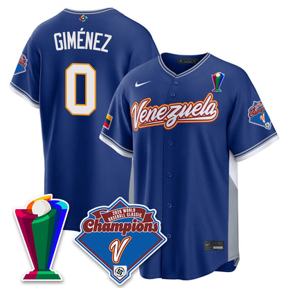 Venezuela Baseball 2026 World Baseball Classic Champions Limited Jersey - All Stitched