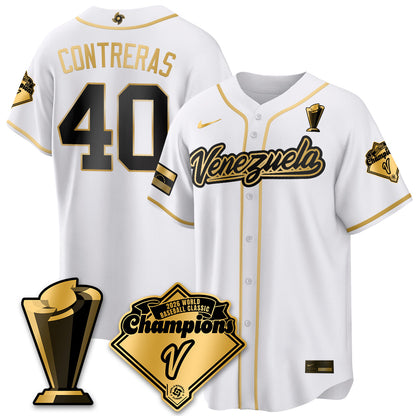 Venezuela Baseball 2026 World Baseball Classic Champions Limited Jersey - All Stitched