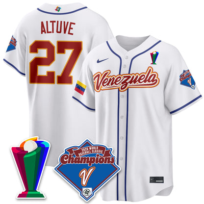 Venezuela Baseball 2026 World Baseball Classic Champions Limited Jersey - All Stitched