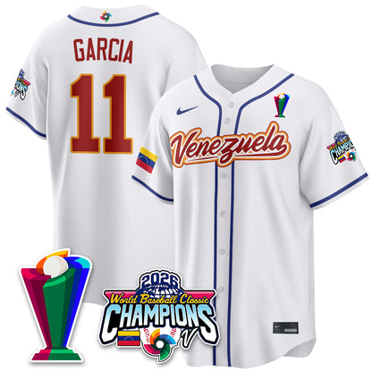 Venezuela Baseball 2026 World Baseball Classic Champions Limited Jersey V2 - All Stitched