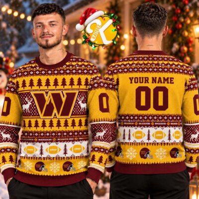 WAS Christmas Gift Ugly Sweater - Printed V4