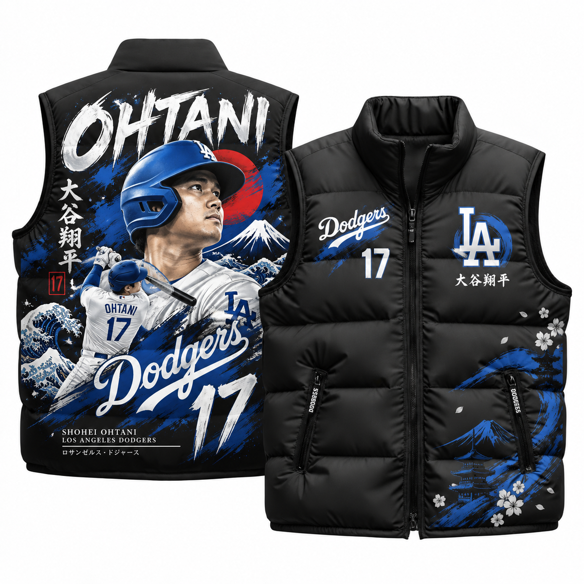 LAD #17 Shohei Puffer Vest - Printed V4