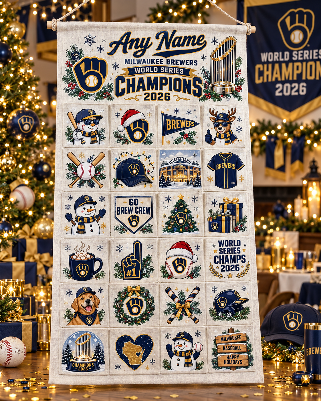 MIL 2026 WS Champions Custom Wall Advent Calendar - Printed V2