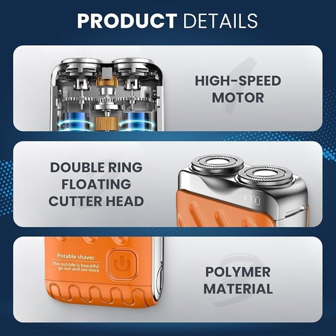 Men's Dual Blade Rechargeable Shaver