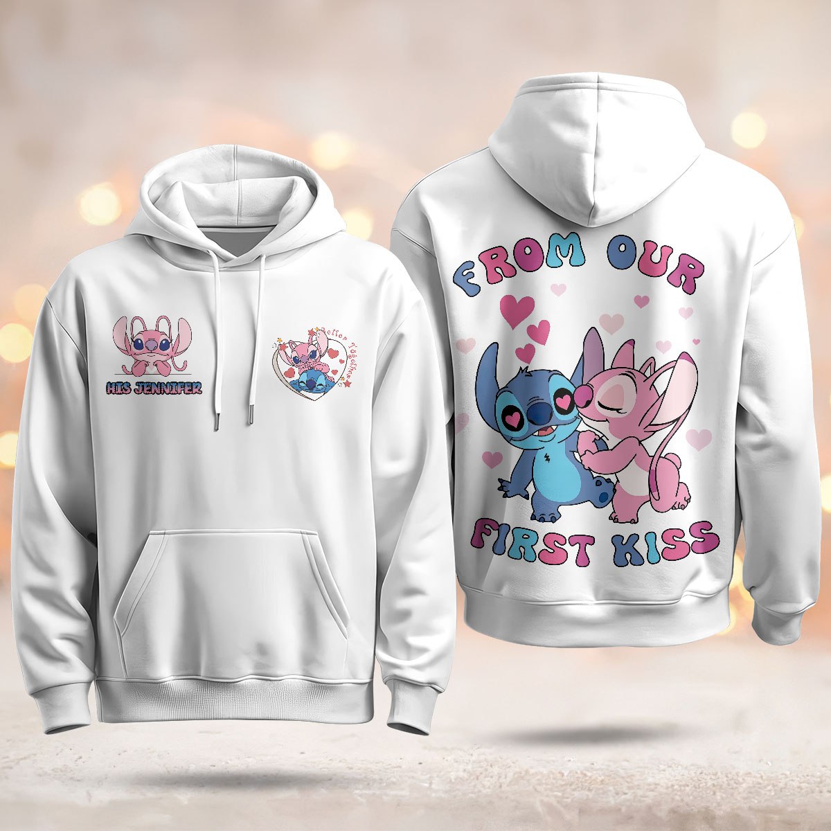 Best Gift For Couple Custom Printed Fleece Hoodie - 412MCTLFH010